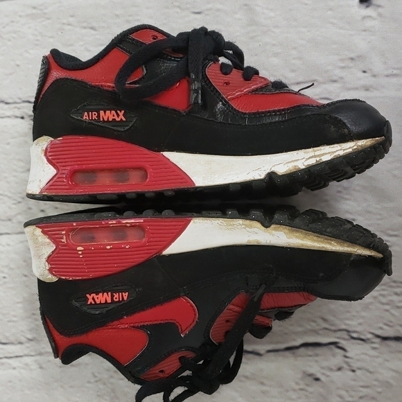 NIKE Air Max 2015 Kids 1Y Sneakers Red and Black Used Condition Retro - Picture 2 of 12